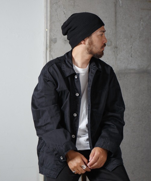 RACAL(ラカル)の「2way Basic Knit Beanie / 2ウェイベーシックニットビーニー(ニットキャップ/ビーニー・メンズ・ブラック/アイボリー/オリーブ/グレイッシュベージュ/ブルーグレー/グレー/ネイビー/オレンジ・FREE)」の18枚目の写真