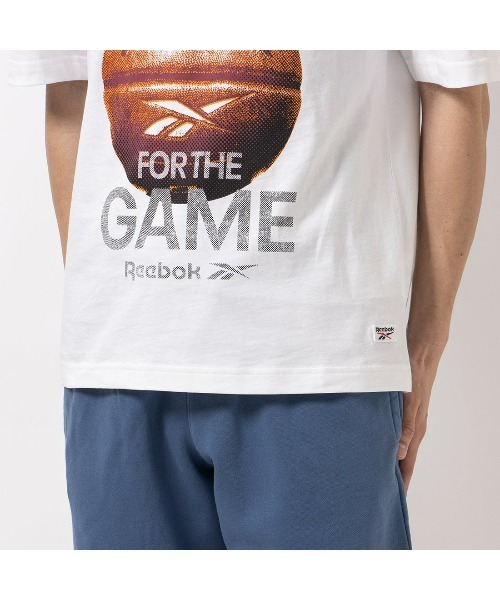 Reebok（リーボック）の「クラシック バスケットボール フェーム Tシャツ / CLASSIC BASKETBALL FAME TEE（Tシャツ/カットソー・メンズ・ブラック/ホワイト・LARGE/MEDIUM/SMALL/XX-LARGE/X-LARGE）」の6枚目の写真