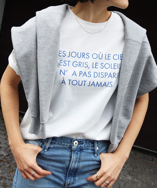 EMMA　ROUGE VIF（エマルージュヴィフ）の「【一部店舗限定】フロント＆バック ロゴTシャツ（Tシャツ/カットソー・レディース・ホワイト/ホワイト系その他・フリー）」の9枚目の写真