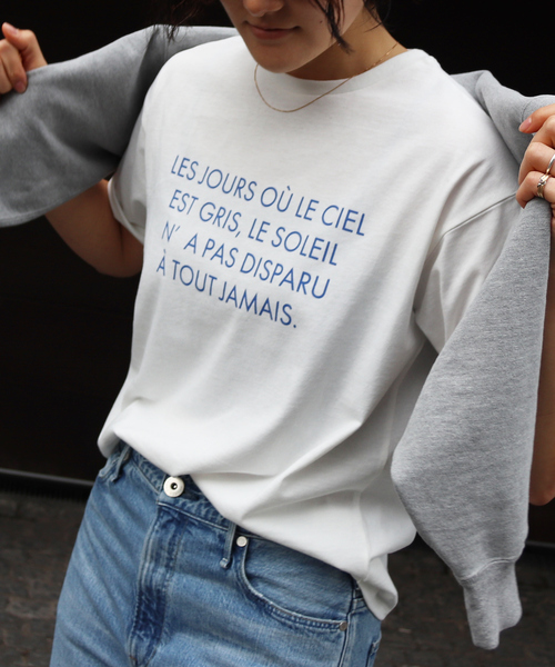 EMMA　ROUGE VIF（エマルージュヴィフ）の「【一部店舗限定】フロント＆バック ロゴTシャツ（Tシャツ/カットソー・レディース・ホワイト/ホワイト系その他・フリー）」の10枚目の写真