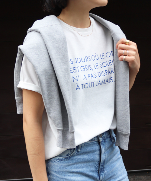 EMMA　ROUGE VIF（エマルージュヴィフ）の「【一部店舗限定】フロント＆バック ロゴTシャツ（Tシャツ/カットソー・レディース・ホワイト/ホワイト系その他・フリー）」の13枚目の写真