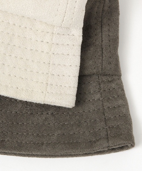 LAKOLE(ラコレ)の「スエードバケットハット / 104881(ハット・メンズ・チャコール/オフホワイト/ピンク・9)」の12枚目の写真