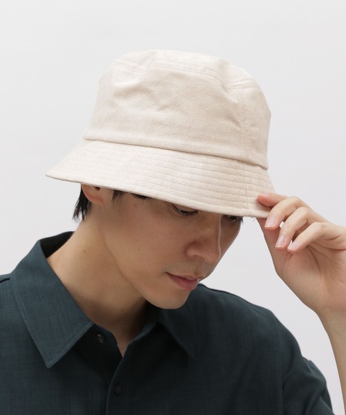 LAKOLE(ラコレ)の「スエードバケットハット / 104881(ハット・メンズ・チャコール/オフホワイト/ピンク・9)」の14枚目の写真
