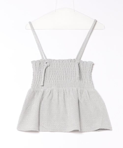 flower（フラワー）の「メルティングツイードビスチェ（キャミソール・レディース・ホワイト/グレー・FREE）」の3枚目の写真