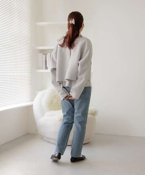 flower（フラワー）の「メルティングツイードビスチェ（キャミソール・レディース・ホワイト/グレー・FREE）」の18枚目の写真