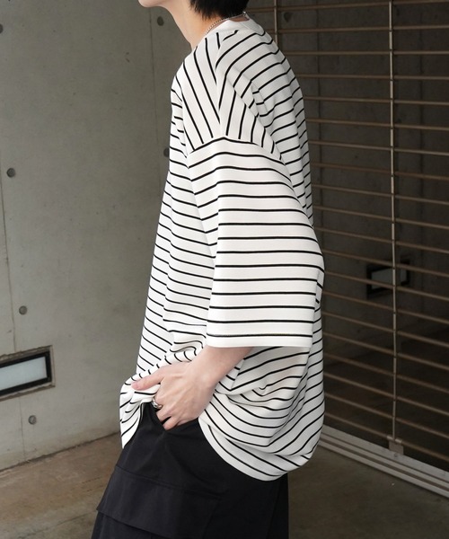 SHISHIKUI boda / RED×WH ボーダーカットソー M boda / RED×WH – SHISHIKUI