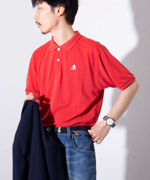 GEVACO(ゲバコ)の「【GEVACO/ゲバコ】ドライタッチ ポロシャツ ワンポイント / 無地(ポロシャツ・メンズ・アッシュグレー/ブラック/ホワイト/レッド/ネイビー・M/L)」の1枚目の写真