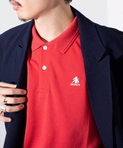 GEVACO(ゲバコ)の「【GEVACO/ゲバコ】ドライタッチ ポロシャツ ワンポイント / 無地(ポロシャツ・メンズ・アッシュグレー/ブラック/ホワイト/レッド/ネイビー・M/L)」の6枚目の写真