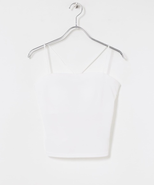 URBAN RESEARCH（アーバンリサーチ）の「『MADE IN JAPAN』 アセテートカップ付きショート丈キャミソール（キャミソール・レディース・オフホワイト/ブラック・FREE）」の10枚目の写真
