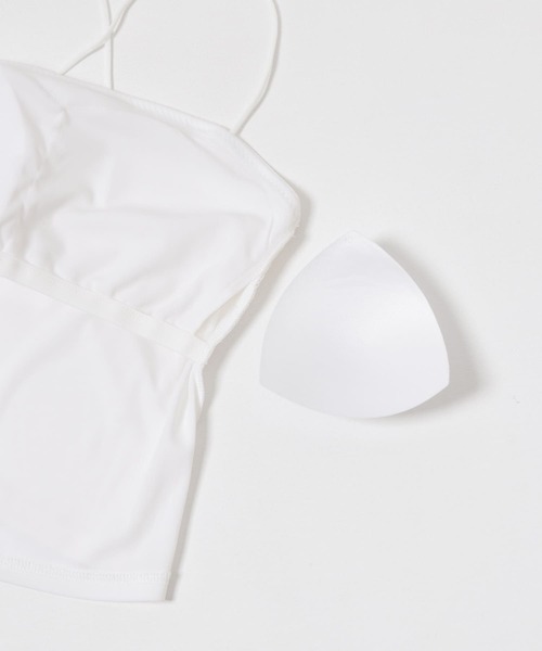 URBAN RESEARCH（アーバンリサーチ）の「『MADE IN JAPAN』 アセテートカップ付きショート丈キャミソール（キャミソール・レディース・オフホワイト/ブラック・FREE）」の15枚目の写真