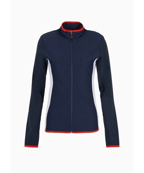 EMPORIO ARMANI EA7(エンポリオアルマーニイーエーセブン)の「【エンポリオ アルマーニ EA7】Golf Pro ジップアップ スウェットシャツ ストレッチファブリック(スウェット・レディース・ネイビー・LARGE/MEDIUM/X-SMALL/SMALL)」の6枚目の写真