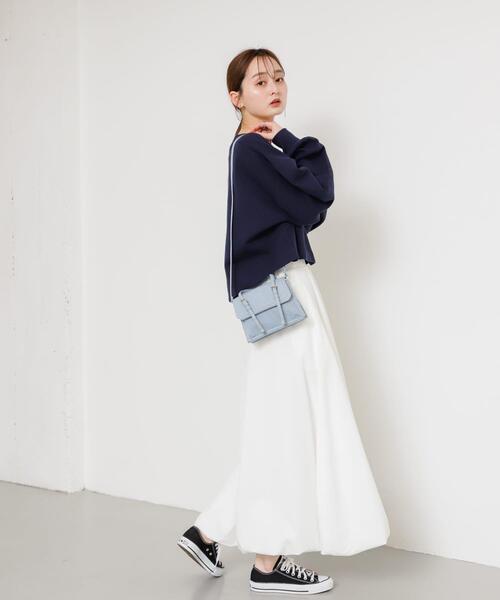 SENSE OF PLACE by URBAN RESEARCH（センスオブプレイスバイアーバンリサーチ）の「デニムショルダーバッグ（ショルダーバッグ・レディース・ライトインディゴブルー/オフホワイト・ONE）」の8枚目の写真