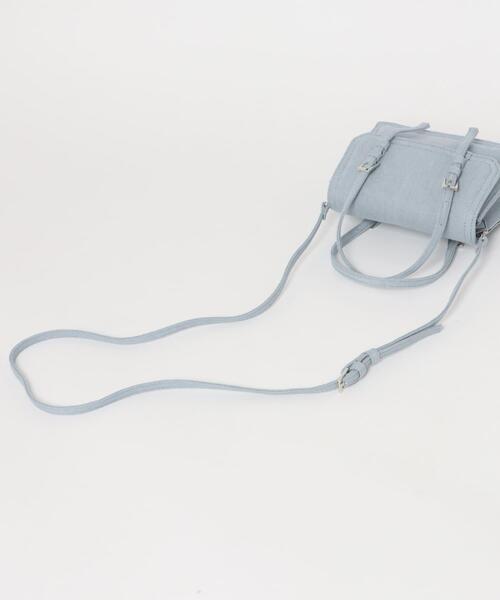 SENSE OF PLACE by URBAN RESEARCH（センスオブプレイスバイアーバンリサーチ）の「デニムショルダーバッグ（ショルダーバッグ・レディース・ライトインディゴブルー/オフホワイト・ONE）」の4枚目の写真
