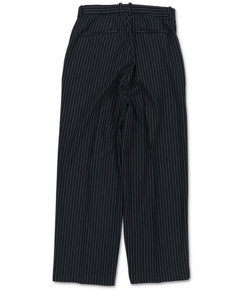 SPINNS(スピンズ)の「【サイズ展開あり・ユニセックスで着用可能】ストライプテーラードスラックスパンツ(スラックス・メンズ・ネイビー/ブラック・L/M/S)」の3枚目の写真