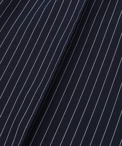 SPINNS(スピンズ)の「【サイズ展開あり・ユニセックスで着用可能】ストライプテーラードスラックスパンツ(スラックス・メンズ・ネイビー/ブラック・L/M/S)」の6枚目の写真