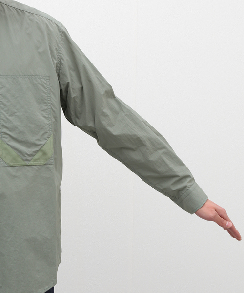 MOUNTAIN RESEARCH(マウンテンリサーチ)の「MOUNTAIN RESEARCH / マウンテンリサーチ Easy Shirt MTR3878(シャツ/ブラウス・メンズ・ブラック系その他/カーキ・MEDIUM/LARGE)」の9枚目の写真