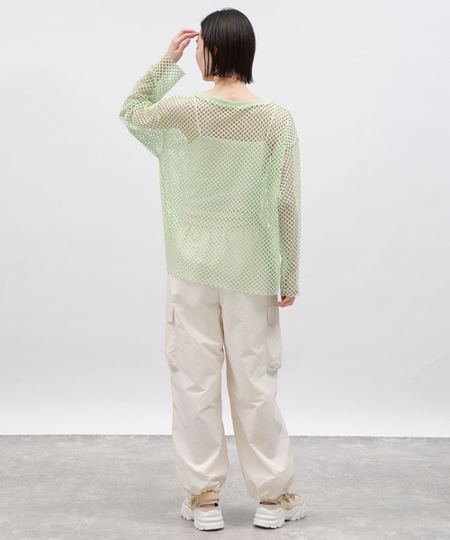 LAKOLE(ラコレ)の「ワッシャーナイロンカーゴパンツ / 108129(カーゴパンツ・レディース・ブラック/カーキ/オレンジ/アイボリー・SMALL/MEDIUM)」の7枚目の写真