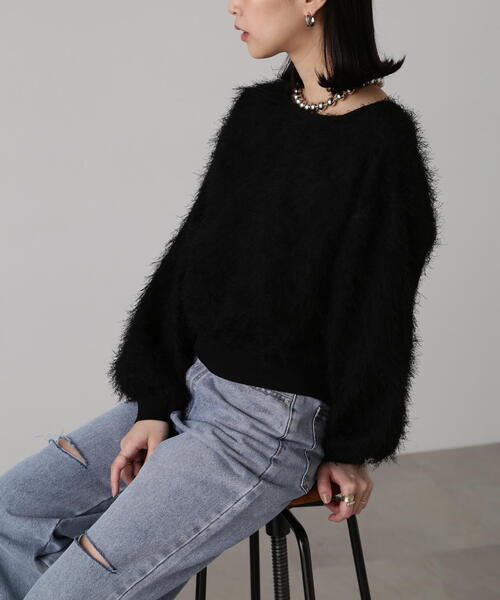 FREE'S MART(フリーズマート)の「ボリュームスリーブフェザーブラウス(シャツ/ブラウス・レディース・ホワイト/ブラック・FREE)」の15枚目の写真