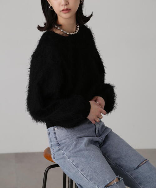 FREE'S MART(フリーズマート)の「ボリュームスリーブフェザーブラウス(シャツ/ブラウス・レディース・ホワイト/ブラック・FREE)」の17枚目の写真