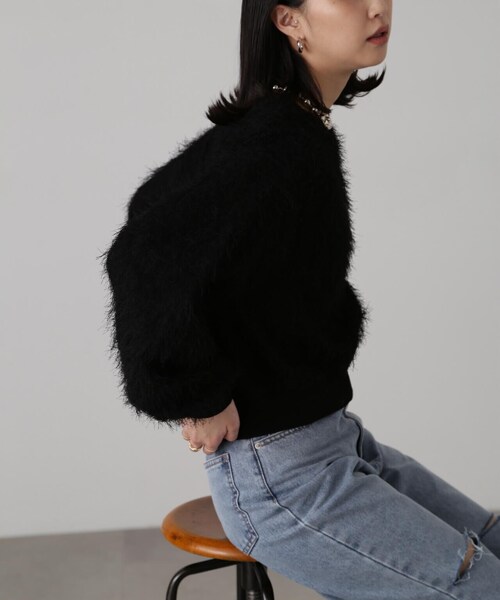 FREE'S MART(フリーズマート)の「ボリュームスリーブフェザーブラウス(シャツ/ブラウス・レディース・ホワイト/ブラック・FREE)」の18枚目の写真