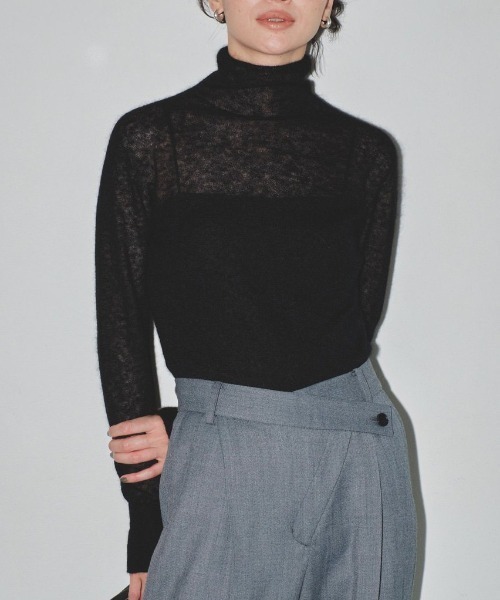 TODAYFUL（トゥデイフル）の「TODAYFUL Sheer Mohair Turtleknit 