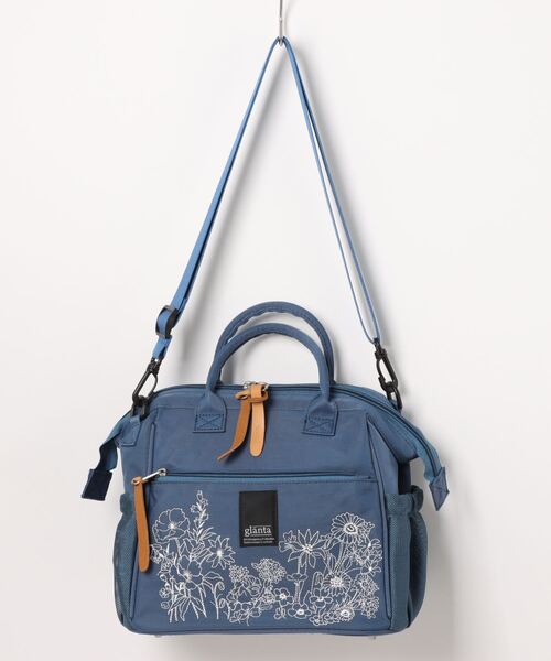 SUPPER HAKKA glanta ワンカラー線画刺繍ボストンショルダーバッ 楽天市場】「glanta」ワンカラー線画刺繍ボストンショルダーバッグ