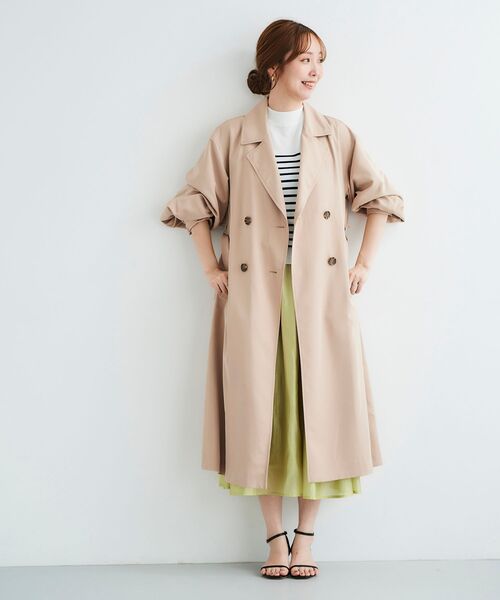 le.coeur blanc（ルクールブラン）の「キリカエギャザースカート（スカート・レディース・ライトグリーン/ダークグレー/ラベンダー・38）」の13枚目の写真