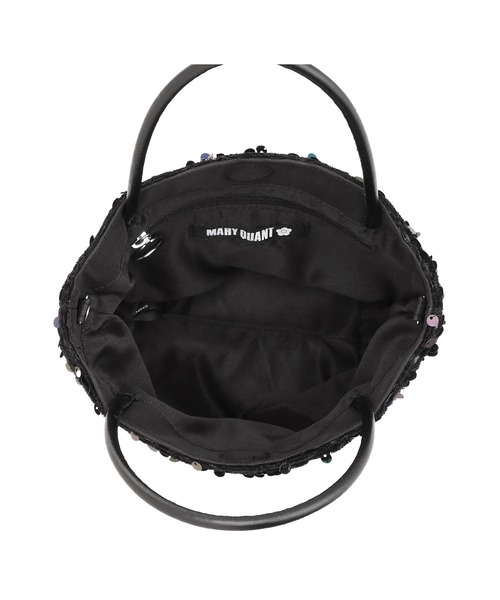【極美品】MARY QUANT 2way ミニトートバッグ スパンコール MARY QUANT（マリークワント）の「デイジーパッチスパンコール