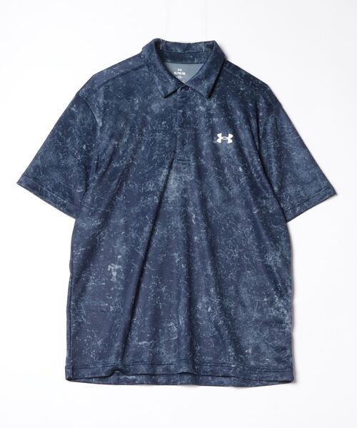 UNDER ARMOUR（アンダーアーマー）の「【別注】アンダーアーマー  UAプリント ポロ 限定コラボ（ポロシャツ・メンズ・ホワイト/ネイビー/ブラック・S/M/L/LL/3L）」の3枚目の写真