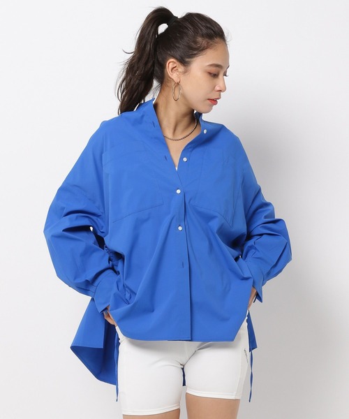 HEREIAM(ヘレイアム)の「【HEREIAM】撥水プリーツカフスシャツ(シャツ/ブラウス・レディース・ホワイト/ブルー/ブラック・FREE)」の5枚目の写真