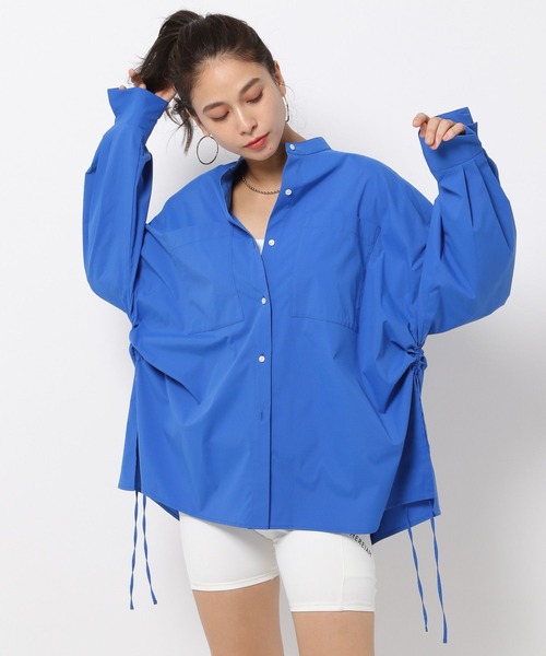 HEREIAM(ヘレイアム)の「【HEREIAM】撥水プリーツカフスシャツ(シャツ/ブラウス・レディース・ホワイト/ブルー/ブラック・FREE)」の7枚目の写真