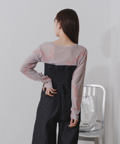 Kastane(カスタネ)の「【2024SSカタログ掲載】スプレーシアートップス(Tシャツ/カットソー・レディース・ミント/グレー/アイボリー・FREE)」の18枚目の写真