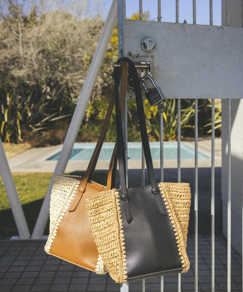 N.（N. Natural Beauty Basic）（エヌエヌナチュラルビューティーベーシック）の「◆ペーパーコンビショルダーバッグ（ショルダーバッグ・レディース・ブラウン/ブラック・FREE）」の7枚目の写真