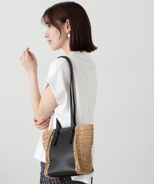 N.（N. Natural Beauty Basic）（エヌエヌナチュラルビューティーベーシック）の「◆ペーパーコンビショルダーバッグ（ショルダーバッグ・レディース・ブラウン/ブラック・FREE）」の8枚目の写真