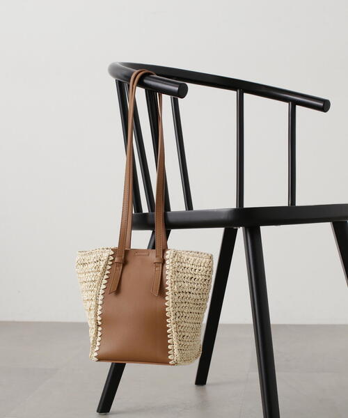 N.（N. Natural Beauty Basic）（エヌエヌナチュラルビューティーベーシック）の「◆ペーパーコンビショルダーバッグ（ショルダーバッグ・レディース・ブラウン/ブラック・FREE）」の20枚目の写真