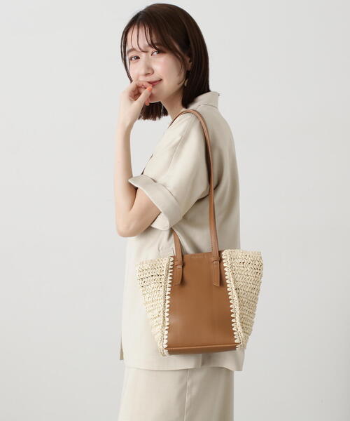 N.（N. Natural Beauty Basic）（エヌエヌナチュラルビューティーベーシック）の「◆ペーパーコンビショルダーバッグ（ショルダーバッグ・レディース・ブラウン/ブラック・FREE）」の22枚目の写真