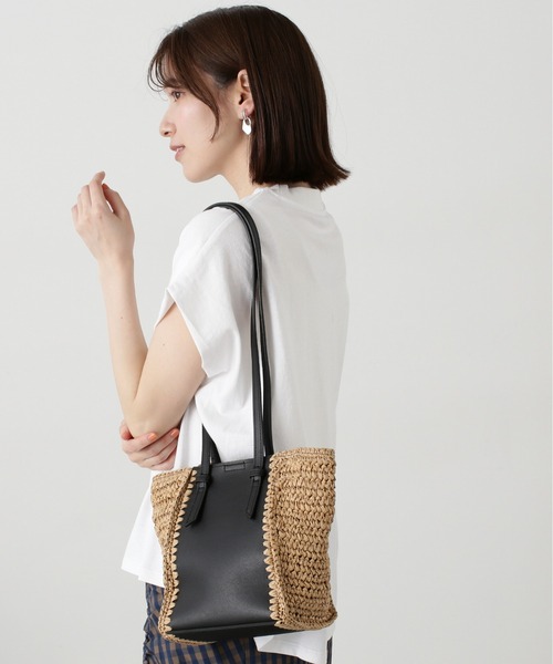 N.（N. Natural Beauty Basic）（エヌエヌナチュラルビューティーベーシック）の「◆ペーパーコンビショルダーバッグ（ショルダーバッグ・レディース・ブラウン/ブラック・FREE）」の4枚目の写真
