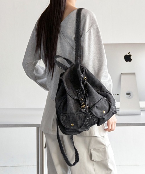 UNE MANSION（ユヌマンション）の「ワンオフショルダーアンバランススセミクロップドスウェットカットソー（スウェット・レディース・ブラック/グレー/ネイビー/ライトグレー/ピンク・FREE）」の22枚目の写真