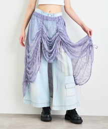 ANNA SUI NYC | ANNA SUI NYC ボタニカルモチーフレースドロストドレープスカート(スカート)