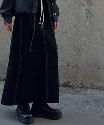 ペンシルラインアウトシームロングスカート