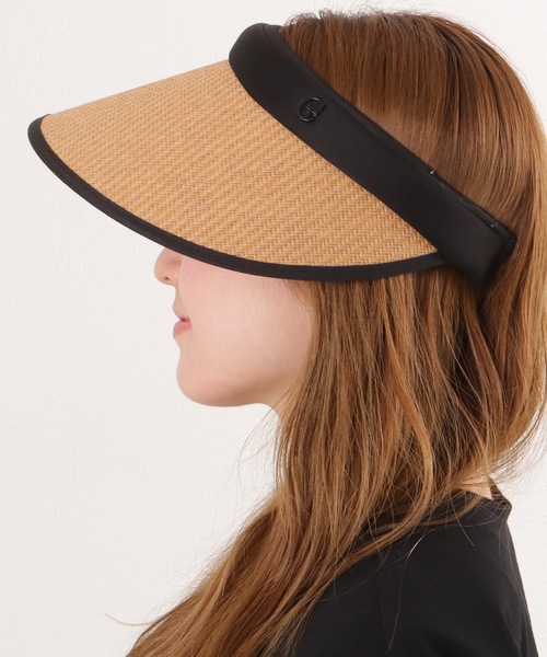 【MaxMara】サンバイザー ストローハット MANILA Max Mara(マックスマーラ) ストローハット(レディース) - 海外