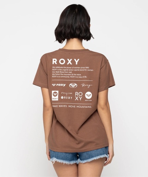 セール】HERITAGE LOGOS/ロキシー半袖バックプリントロゴTシャツ