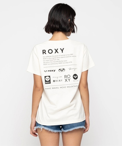 セール】HERITAGE LOGOS/ロキシー半袖バックプリントロゴTシャツ