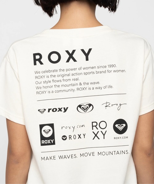 ROXY（ロキシー）の「HERITAGE LOGOS/ロキシー半袖バックプリントロゴTシャツ（Tシャツ/カットソー・レディース・グレー/ブラック/ホワイト/ブラウン・LARGE/MEDIUM/SMALL）」の17枚目の写真