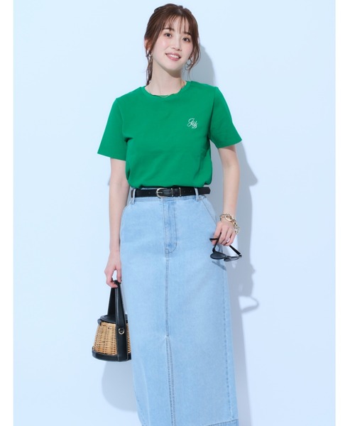 JUSGLITTY（ジャスグリッティー）の「ポイント刺繍Tシャツ（T