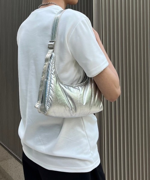 Chikashitsu +（チカシツプラス）の「【Chikashitsu +】compact stitch rib t-shirt / 【チカシツプラス】コンパクトステッチリブ半袖Tシャツ（Tシャツ/カットソー・メンズ・ホワイト/チャコール/ブラック・ONE SIZE）」の18枚目の写真