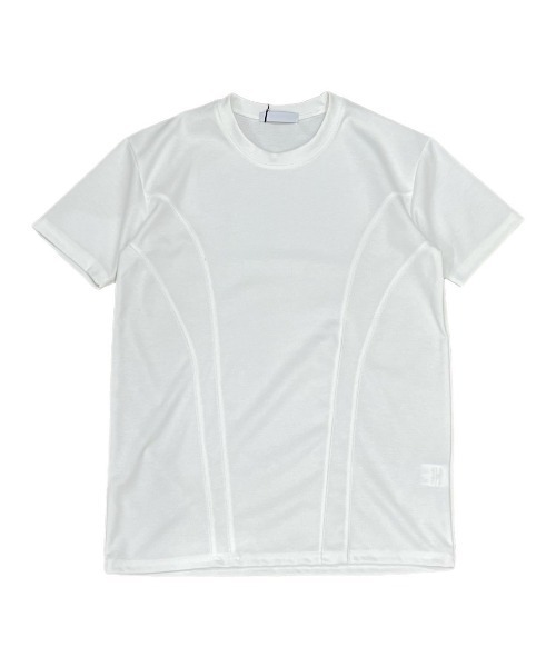 Chikashitsu +（チカシツプラス）の「【Chikashitsu +】compact stitch rib t-shirt / 【チカシツプラス】コンパクトステッチリブ半袖Tシャツ（Tシャツ/カットソー・メンズ・ホワイト/チャコール/ブラック・ONE SIZE）」の19枚目の写真