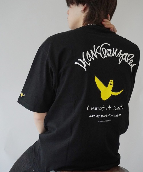 （What it isNt）ART BY MARKGONZALES（ワットイットイズント）の「【 （What it isNt）ART BY MARKGONZALES / (ワットイットイズント) アートバイ マークゴンザレス 】 GONZ Tee ( RELAX FIT )（Tシャツ/カットソー・メンズ・ブラック/ホワイト・XL/L/M）」の7枚目の写真