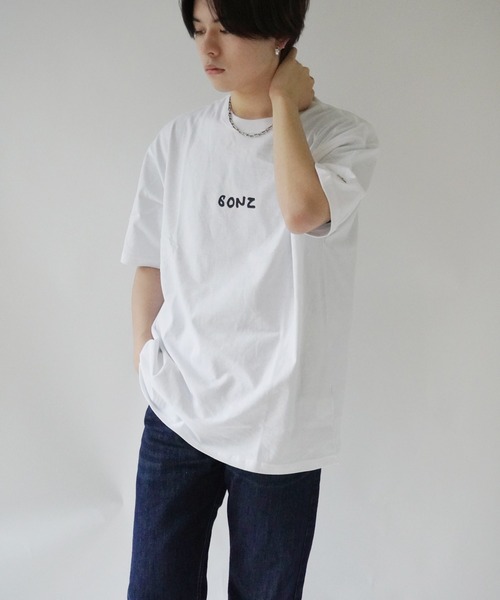 （What it isNt）ART BY MARKGONZALES（ワットイットイズント）の「【 （What it isNt）ART BY MARKGONZALES / (ワットイットイズント) アートバイ マークゴンザレス 】 GONZ Tee ( RELAX FIT )（Tシャツ/カットソー・メンズ・ブラック/ホワイト・XL/L/M）」の3枚目の写真