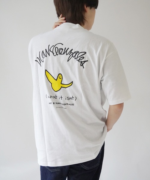 （What it isNt）ART BY MARKGONZALES（ワットイットイズント）の「【 （What it isNt）ART BY MARKGONZALES / (ワットイットイズント) アートバイ マークゴンザレス 】 GONZ Tee ( RELAX FIT )（Tシャツ/カットソー・メンズ・ブラック/ホワイト・XL/L/M）」の5枚目の写真